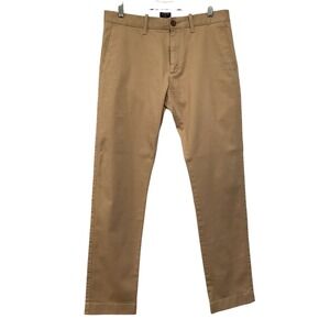 J.Crew Men's Slim Flex Chino Pants - Khaki/Tan - Size 30x30 - Stretch Cotton